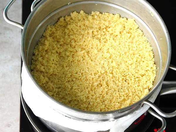 Couscous ayam tradisional Maroko - Persiapan langkah 6