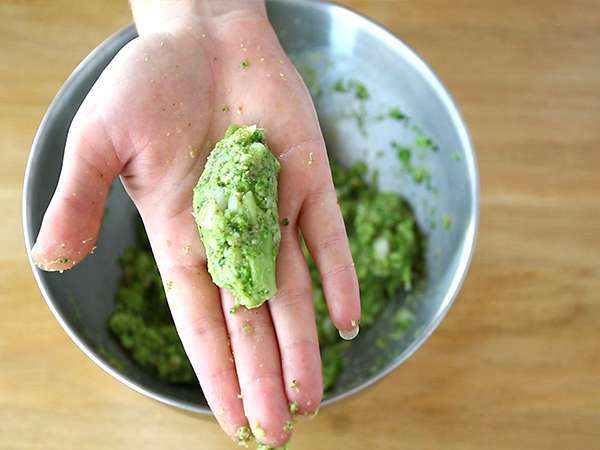 Kroket brokoli - Persiapan langkah 4