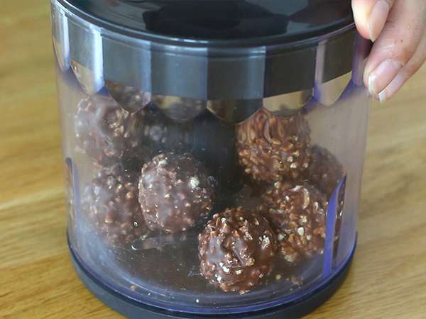 Log Natal dengan Ferrero Rochers - Persiapan langkah 6