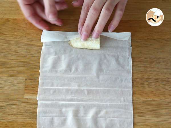 Keripik pisang dengan kue filo - Persiapan langkah 3