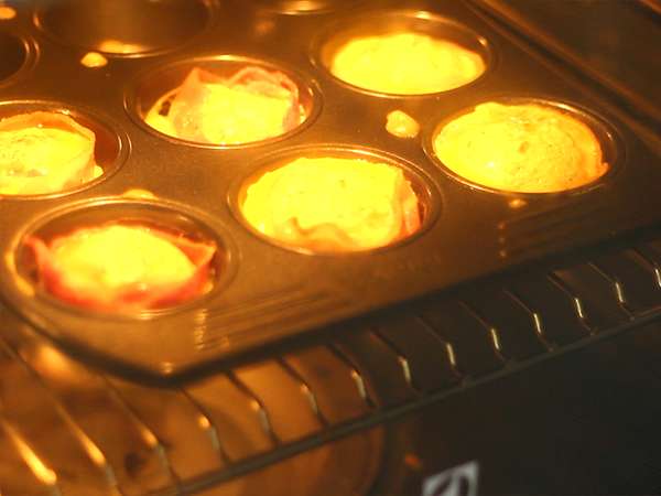 Muffin daging asap - Persiapan langkah 4