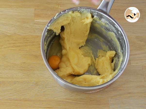 Gougères keju yang mudah - Persiapan langkah 3