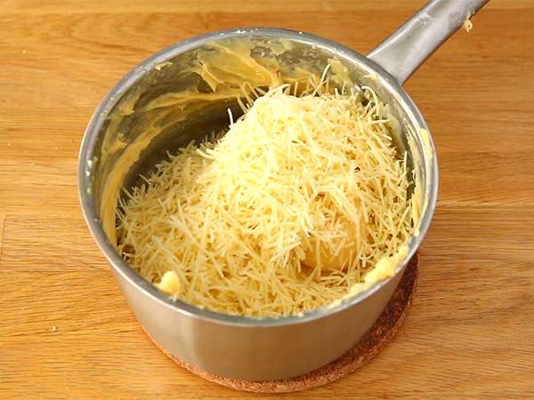 Gougères keju yang mudah - Persiapan langkah 4