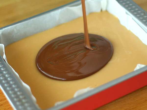 Twix buatan sendiri, atau Jutawan Roti Pendek - Persiapan langkah 6