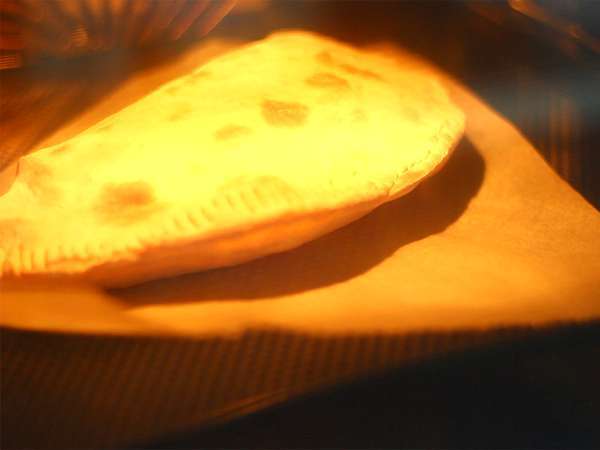 Chausson dengan raclette, calzone Savoyard - Persiapan langkah 5