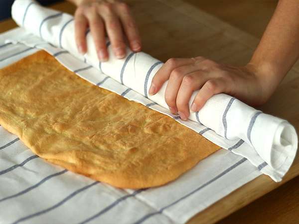 Kue gulung Nutella - Persiapan langkah 4