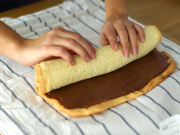 Kue gulung Nutella - Persiapan langkah 6