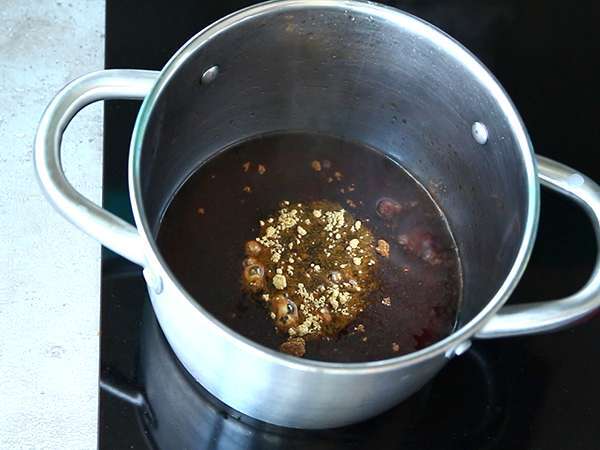 Daging babi dengan karamel - Persiapan langkah 3