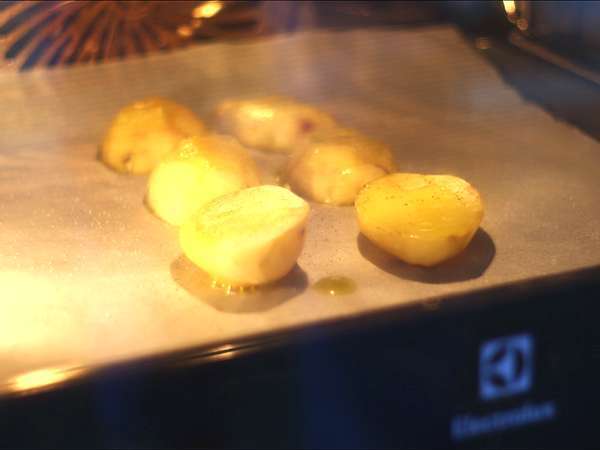 Sandwich raclette kentang - Persiapan langkah 2