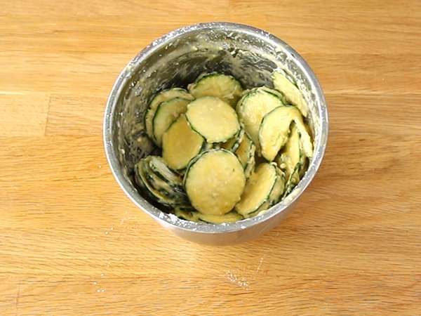 Keripik cukini - Persiapan langkah 2