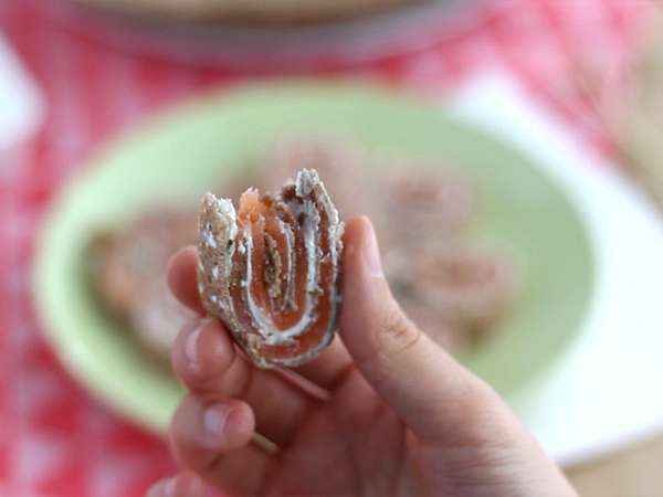 Gulungan soba dengan salmon - Persiapan langkah 5