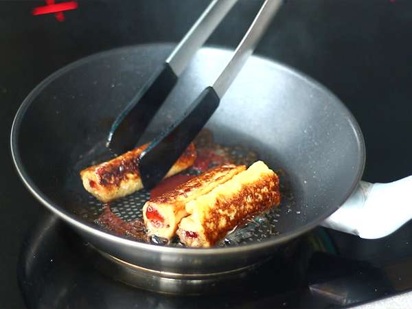 Roti dibungkus dengan selai - Persiapan langkah 4