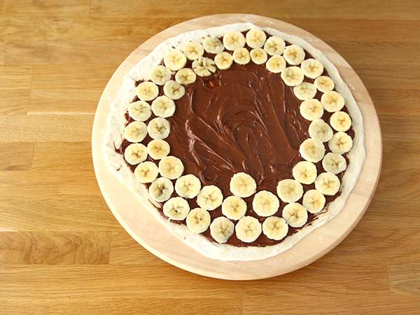 Pisang manis dan pizza cokelat - Persiapan langkah 2