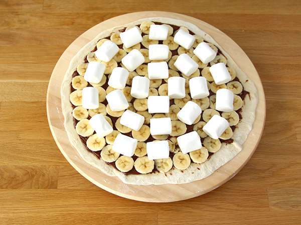 Pisang manis dan pizza cokelat - Persiapan langkah 3