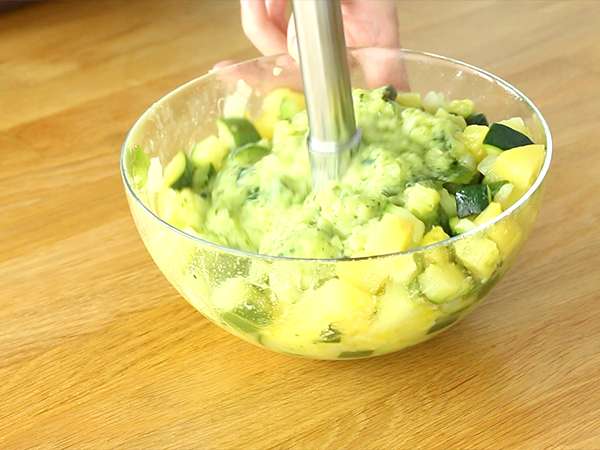 Pai gembala vegan dengan cukini dan tahu - Persiapan langkah 5