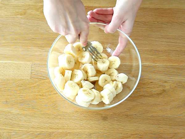 Roti pisang, kue pisang - Persiapan langkah 1