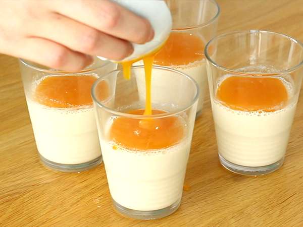 Panna cotta kelapa vegan - Persiapan langkah 4