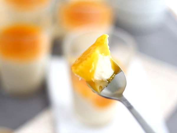 Panna cotta kelapa vegan - Persiapan langkah 5