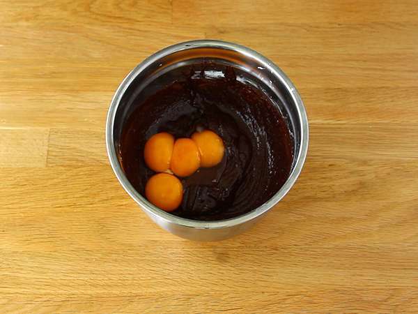 Fondant cokelat bebas gluten - Persiapan langkah 2