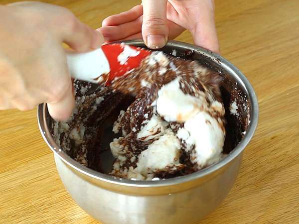 Fondant cokelat bebas gluten - Persiapan langkah 3