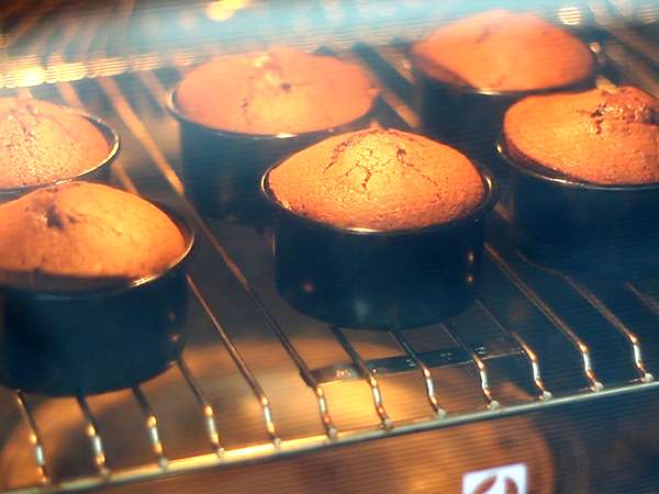 Fondant cokelat bebas gluten - Persiapan langkah 4
