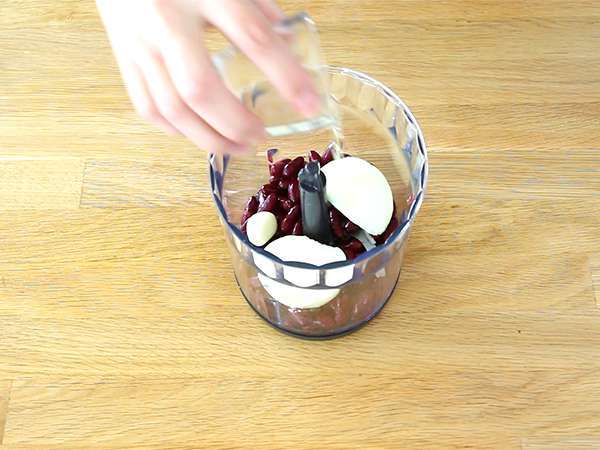 Steak vegetarian dengan kacang merah - Persiapan langkah 1