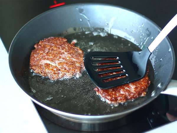 Steak vegetarian dengan kacang merah - Persiapan langkah 4