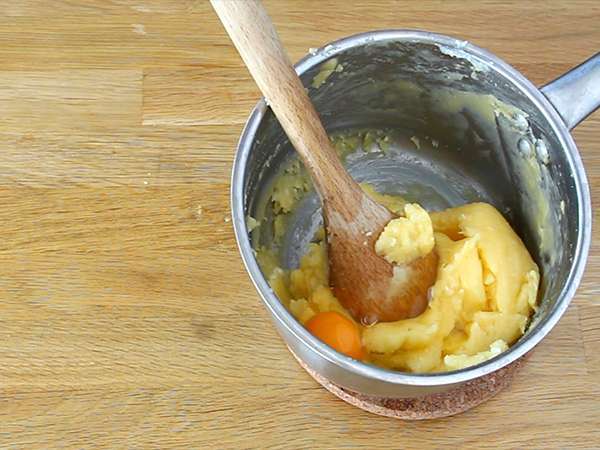 Kue choux bebas gluten - Persiapan langkah 3