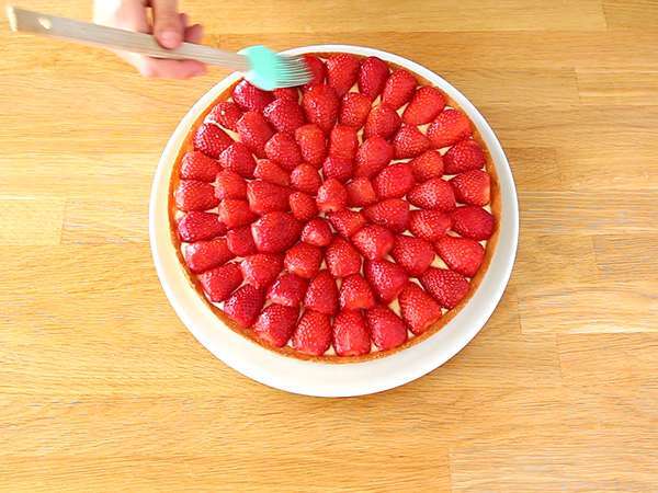 Tart stroberi yang mudah - Persiapan langkah 8