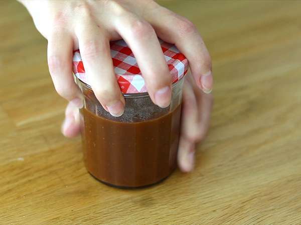 Karamel mentega asin yang cepat dan mudah - Persiapan langkah 4