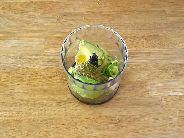 Spaghetti carbonara dengan alpukat - Persiapan langkah 2