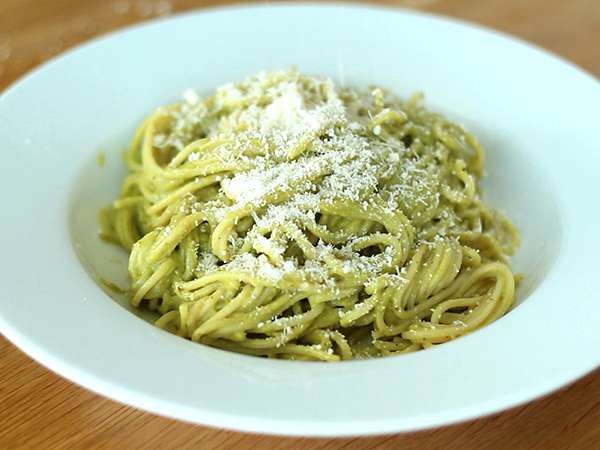 Spaghetti carbonara dengan alpukat - Persiapan langkah 4