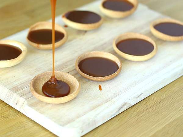 Tartlet karamel dan cokelat - Persiapan langkah 7