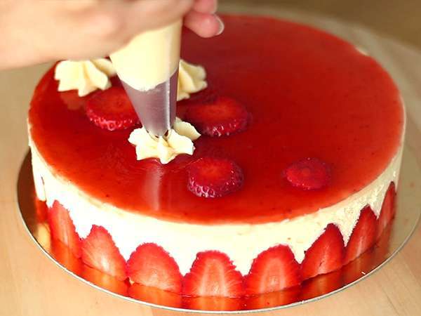 Fraisier (resep langkah demi langkah) - Persiapan langkah 15