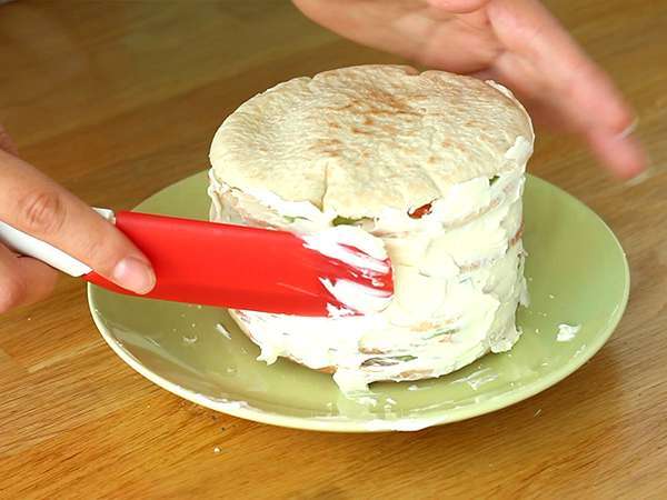 Kue sandwich, kue minuman segar yang menyegarkan - Persiapan langkah 4