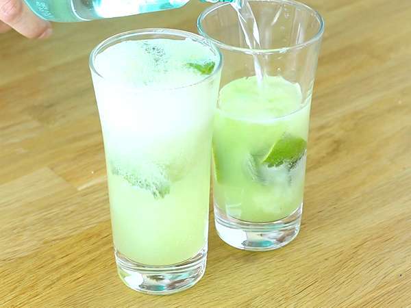Cucumber Mojito, koktail non-alkohol - Persiapan langkah 4