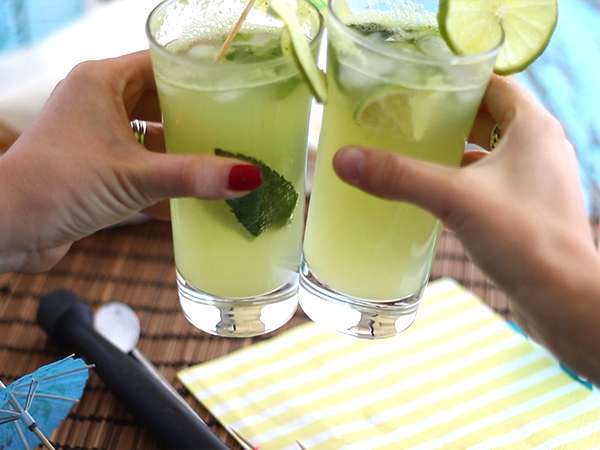 Cucumber Mojito, koktail non-alkohol - Persiapan langkah 5