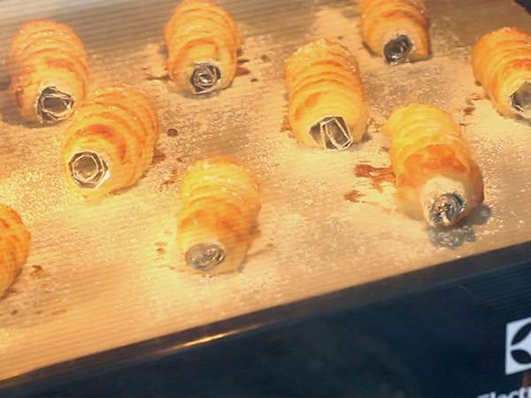 Cannoli puding vanila - Persiapan langkah 4