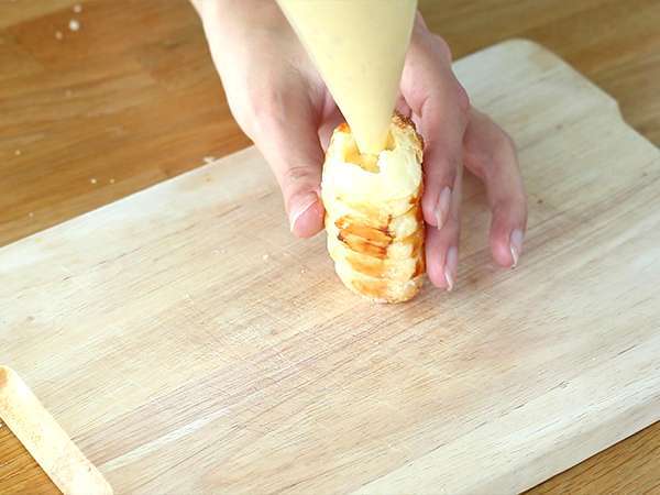 Cannoli puding vanila - Persiapan langkah 8