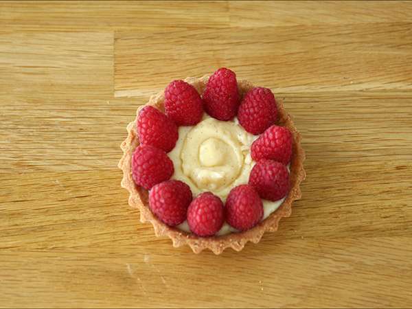Tartlet raspberry yang cepat dan mudah - Persiapan langkah 7