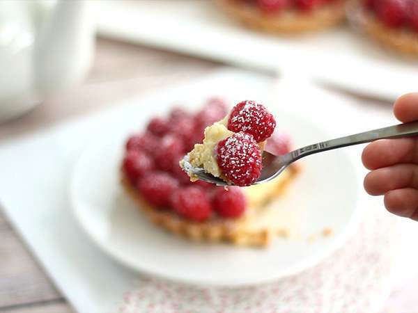 Tartlet raspberry yang cepat dan mudah - Persiapan langkah 8
