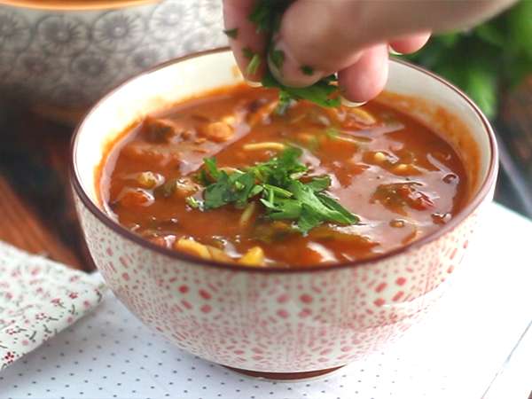 Sup Harira, mudah dan harum - Persiapan langkah 5