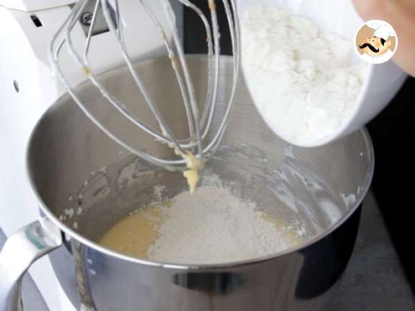 Kue dasar cupcake - Persiapan langkah 1