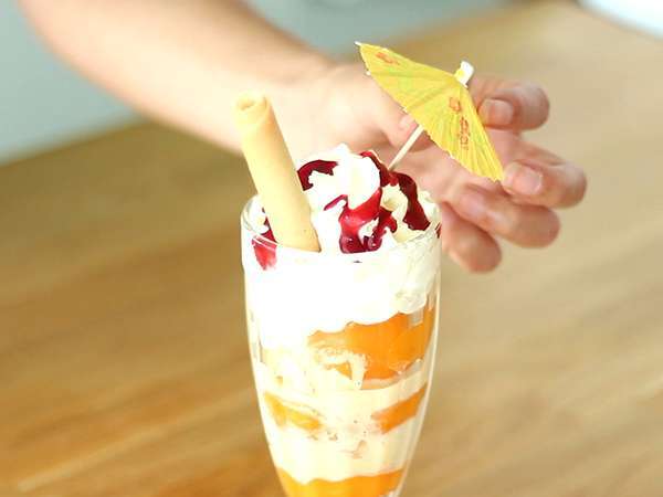 Peach melba - Persiapan langkah 3