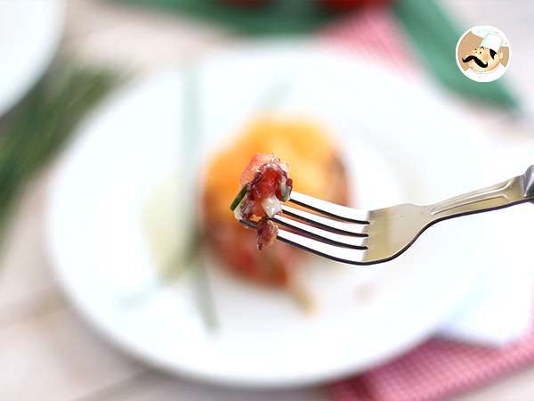 Ham, melon, dan tomat tartare - Persiapan langkah 6