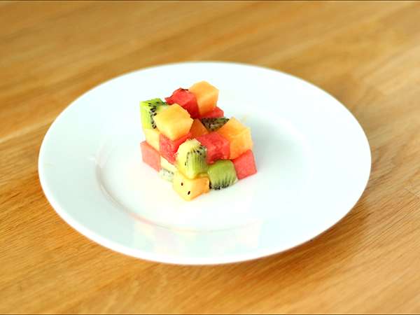 Kubus Rubik Buah, salad buah yang didesain khusus - Persiapan langkah 3