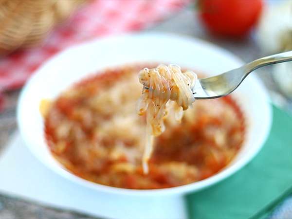 Spaghetti konjak gaya Provençal - Persiapan langkah 5