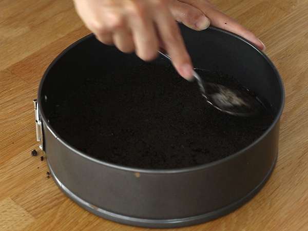 Selai kacang dan brownies biskuit Oreo - Persiapan langkah 2