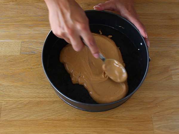 Selai kacang dan brownies biskuit Oreo - Persiapan langkah 3