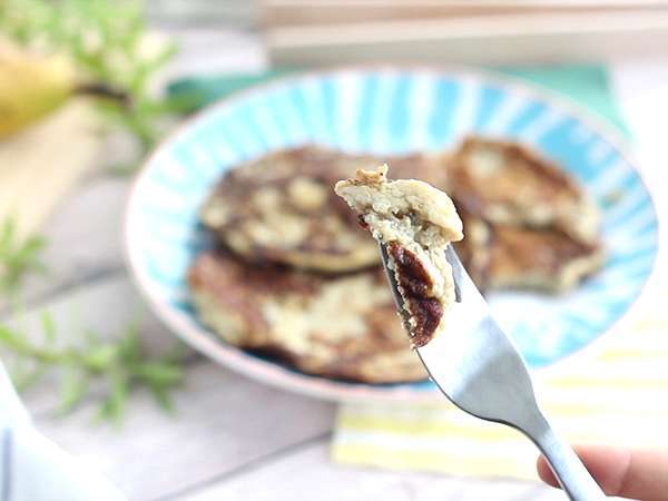Pancake cepat bebas gluten (pisang + telur) - Persiapan langkah 5